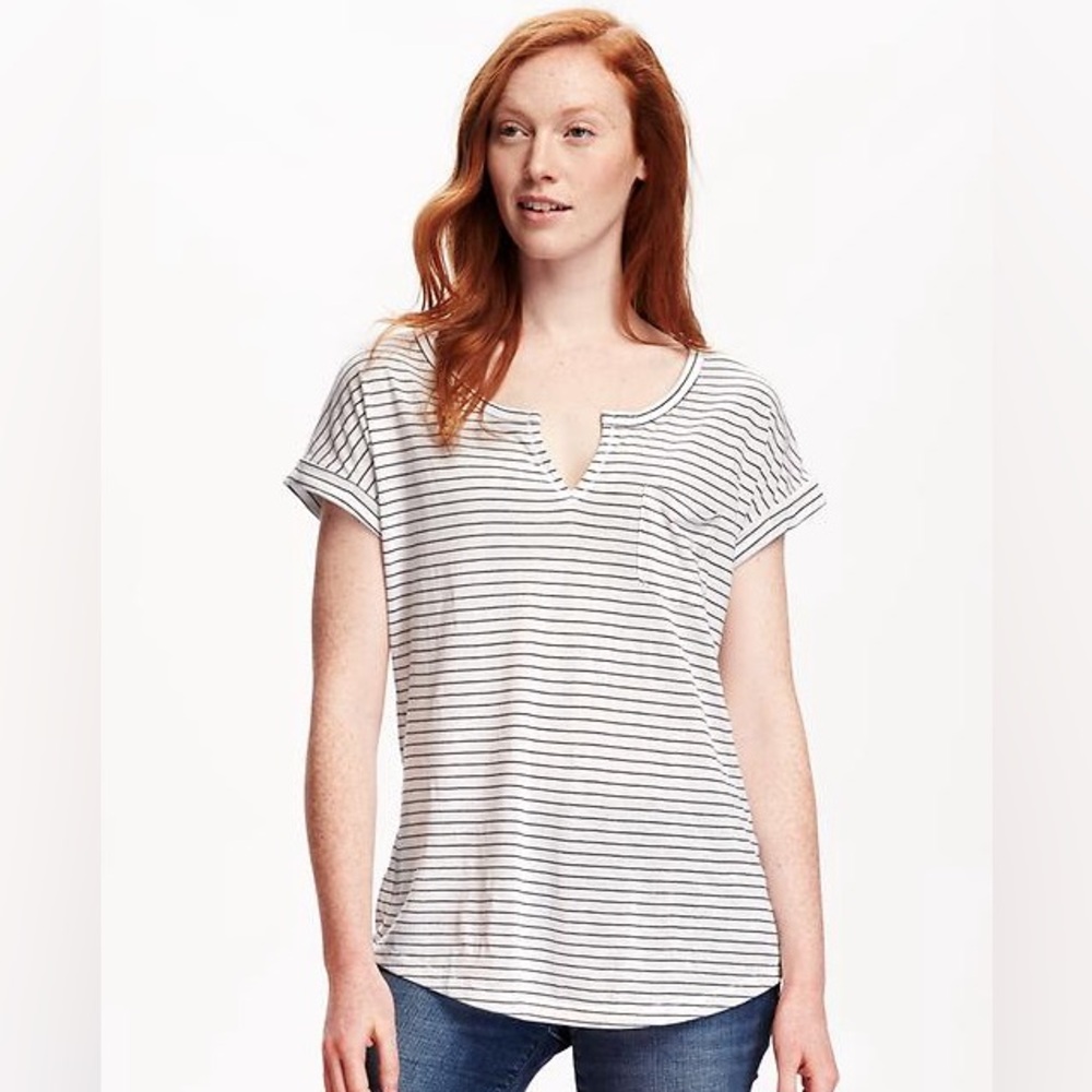 Old Navy relaxed striped pocket tee